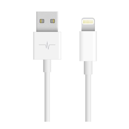 CABLE USB LIGHTNING CERTIFIE MFI, BLANC-WAVE