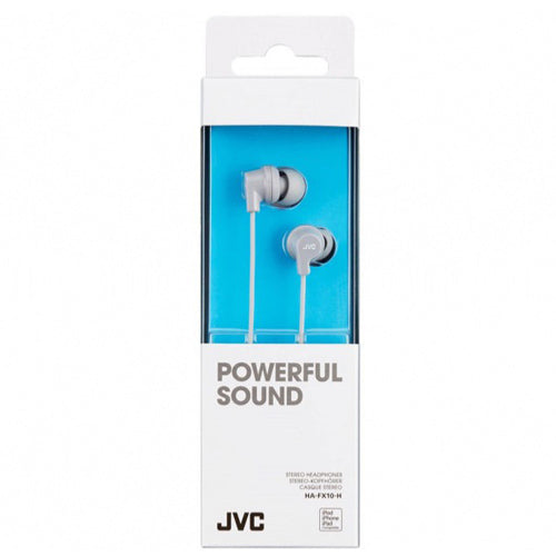 POWER SOUND HA-FC10R WIRED EARPHONES, GRAY-JVC