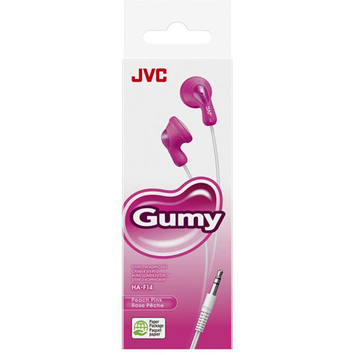 ECOUTEURS FILAIRE GUMY HA-F14, ROSE-JVC