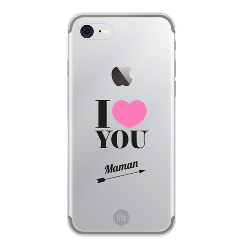 MUVIT LIFE COQUE LOOOVE I LOVE YOU: APPLE IPHONE SE/8/7/6S/6