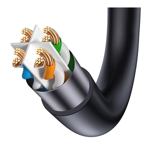 ETHERNET NETWORK CABLE PATCHCORD RJ45 10GBPS 5M BLACK -BASEUS