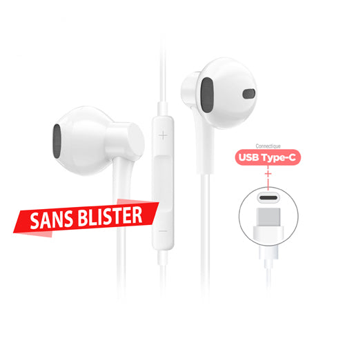 WIRED TYPE C EARPHONES - WITHOUT WHITE BLISTER