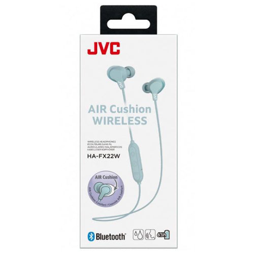 CUSHION HA-FC22W AIR WIRELESS EARPHONES, MINT GREEN-JVC