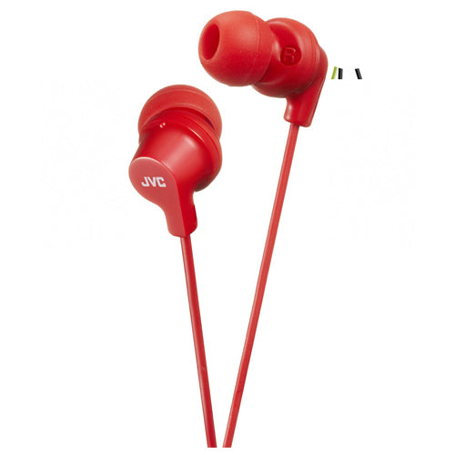 POWER SOUND HA-FC10R WIRED EARPHONES, RED-JVC