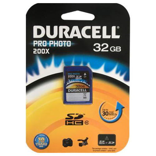 SD MEMORY CARD 200X PRO PHOTO 32GB-DURACELL