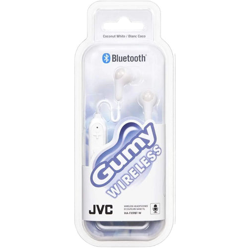 GUMY HA-FX9BTBE WIRELESS EARPHONES, WHITE-JVC