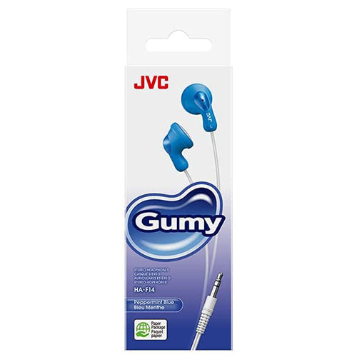 GUMY HA-F14 WIRED EARPHONES, BLUE-JVC