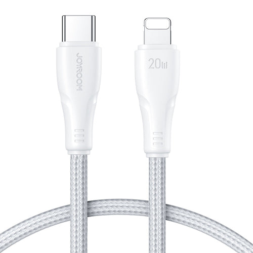 JOYROOM USB-C TO LIGHTNING CABLE 20W SURPASS SERIES FOR FAST CHARGING AND DATA TRANSFER 0.25M WHITE S-CL020A11