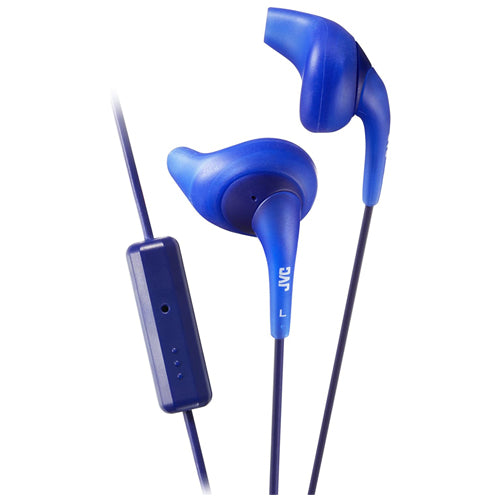 WIRED GUMY SPORT HA-ENR15-A EARPHONES, BLUE-JVC