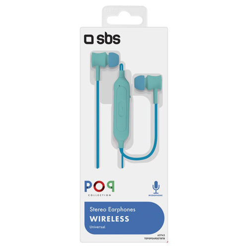 POP COLLECTION WIRELESS EARPHONES, BLUE-SBS