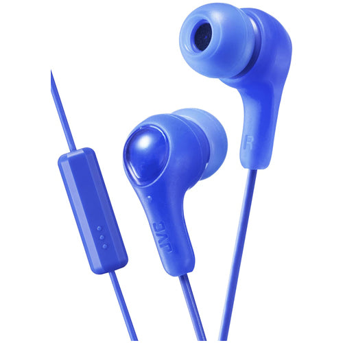 WIRED GUMY PLUS HA-FX7M EARPHONES, BLUE-JVC