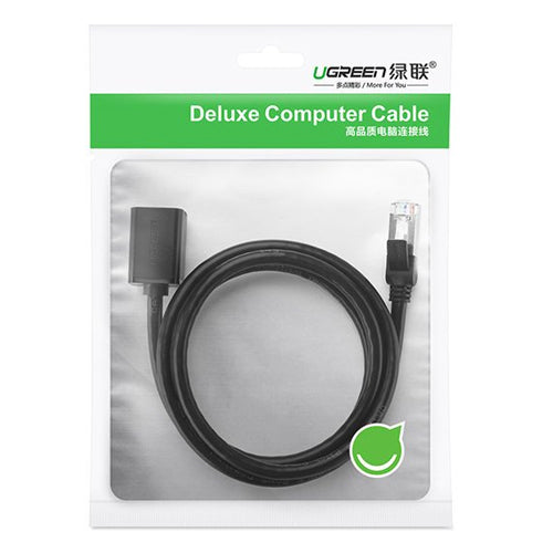 UGREEN ETHERNET EXTENSION RJ45 CAT 6 FTP 1000MBPS 3M BLACK NW112