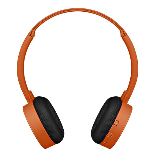 STREET SOUND HA-S24W WIRELESS HEADPHONES, ORANGE-JVC