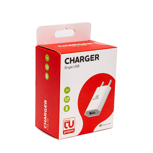 MAINS CHARGER 1 USB PORT 1A TELEUNIQUE