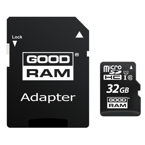 MEMORY CARD 32 GB MICRO SD HC UHS-I CLASS 10, ADAPTER SD-GOODRAM