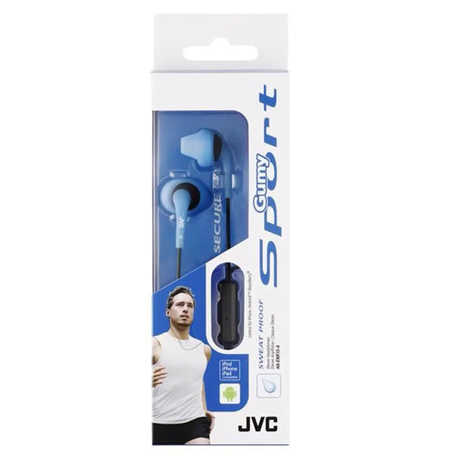 ECOUTEURS FILAIRE GUMY SPORT HA-ENR15-WE, BLUE-JVC