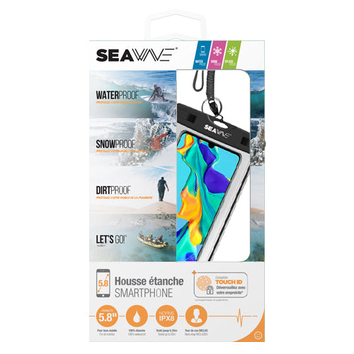 WATERPROOF SEAWAVE COVER SIZE UP TO 6.5 INCHES BLACK