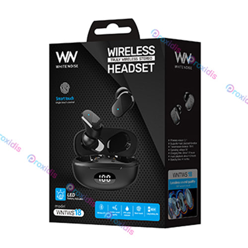EARBUDS TWS18 WHITE NOISE