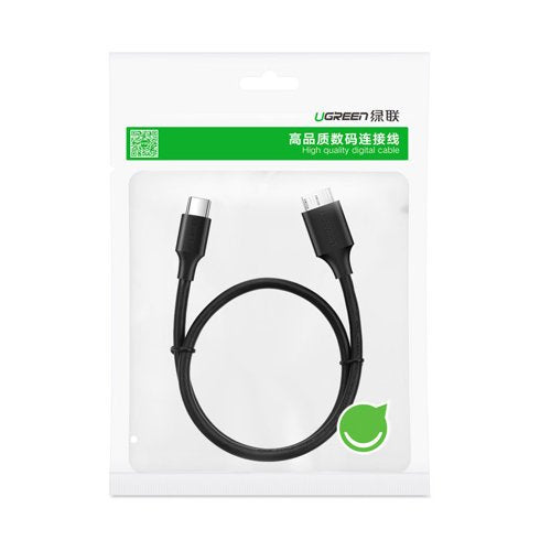 CÂBLE UGREEN USB TYPE-C - CÂBLE MICRO USB TYPE-B SUPERSPEED 3.0 1M NOIR US312 20103