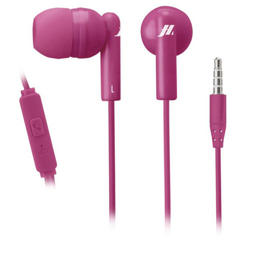 ECOUTEURS FILAIRE TUNE AVEC PRISE JACK 3.5MM, ROSE-MUSIC HERO