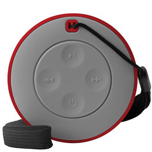 TINY 3W WIRELESS SPEAKER WITH LANYARD, RED-MUSIC HERO
