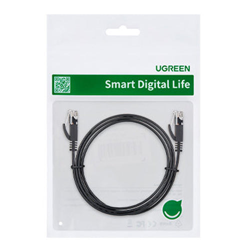 UGREEN FLAT LAN ETHERNET CABLE CAT. 6 12M BLACK NW102