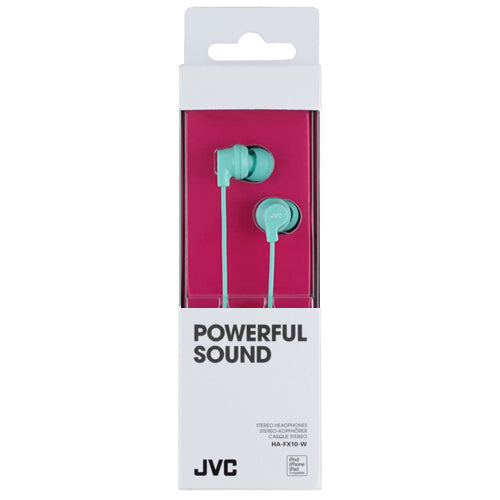 ECOUTEURS FILAIRE POWER SOUND HA-FX10Z, VERT MENTHE-JVC