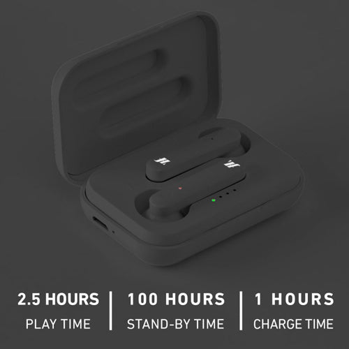 EARBUDS LIGHT TWS, BLACK-MUSIC HERO