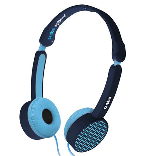 WIRED HEADPHONES WITH VOLUME LIMITING A85DB, BLUE-SBS