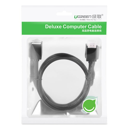 UGREEN CABLE CORD ADAPTER EXTENSION PLUG HDMI FEMALE - HDMI MALE 4K 10.2 GBPS 340 MHZ AUDIO ETHERNET 0.5M BLACK HD107