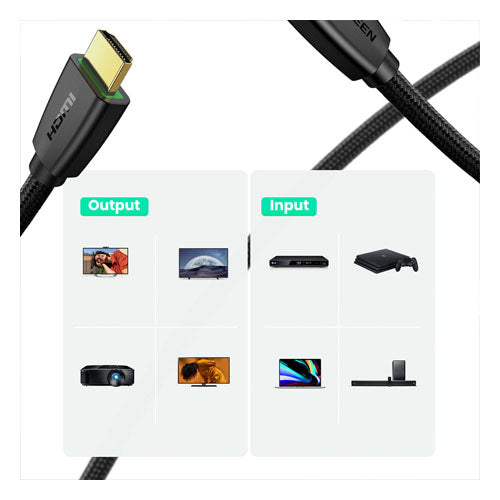 HD118 2.0 4K UHD 1M BLACK HDMI CABLE - UGREEN