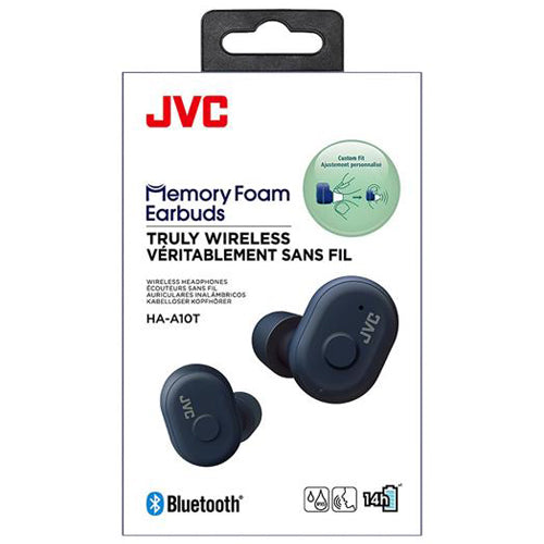 EARBUDS MEMORY FOAM HA-A10T, BLUE-JVC