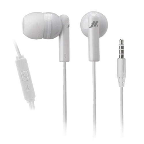 WIRED TUNE EARPHONES WITH 3.5MM JACK, WHITE-MUSIC HERO