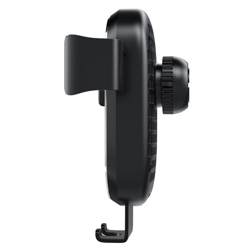 10W CAR PHONE HOLDER FOR VENTILATION GRILL, FAST CHARGING, BLACK-WAVE