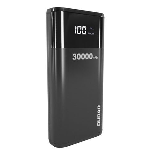 DUDAO POWERBANK 4X USB 30000MAH WITH LCD DISPLAY 3A K8MAX BLACK