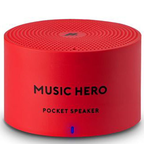 TINY 3W WIRELESS SPEAKER WITH LANYARD, RED-MUSIC HERO
