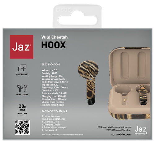 EARBUDS HOOX TWS LEOPARD-JAZ