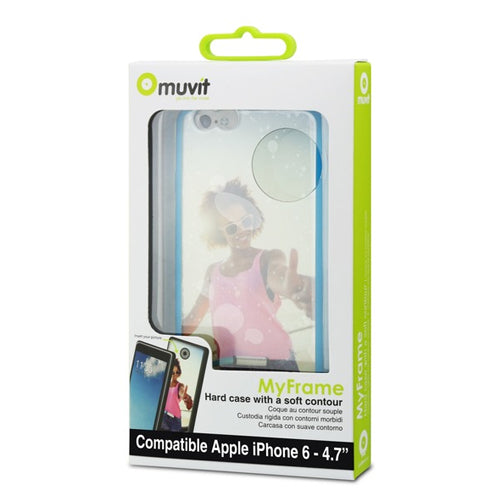 MUVIT MYFRAME COQUE BLEUE: APPLE IPHONE SE/8/7/6S/6