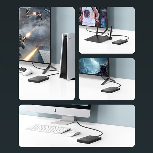 UGREEN HARD DRIVE ENCLOSURE 2.5'' USB 3.2 GEN 1 5GBPS BAY FOR HDD SSD WITH BLACK USB CABLE CM471