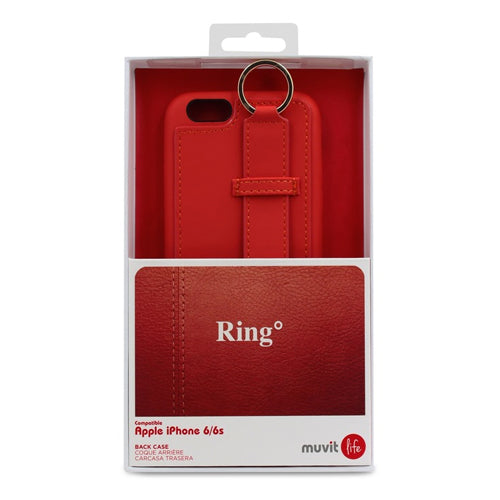 MUVIT LIFE COQUE RING ROUGE: APPLE IPHONE 6/6S/7/8