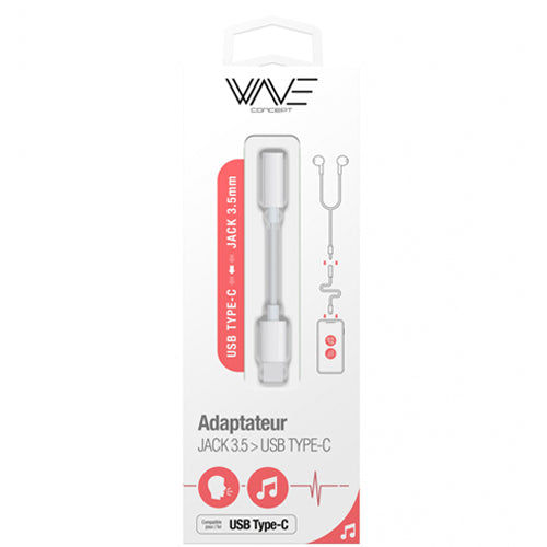 ADAPTATEUR USB-C™ VERS JACK 3,5 MM (BLUETOOTH) BLANC