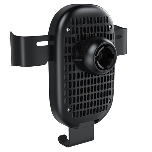 10W CAR PHONE HOLDER FOR VENTILATION GRILL, FAST CHARGING, BLACK-WAVE