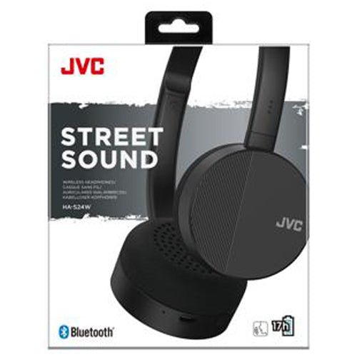 STREET SOUND HA-S24W WIRELESS HEADPHONES, BLACK-JVC