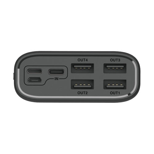 DUDAO POWERBANK 4X USB 30000MAH WITH LCD DISPLAY 3A K8MAX BLACK