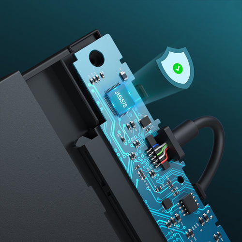 UGREEN HARD DRIVE ENCLOSURE 2.5'' USB 3.2 GEN 1 5GBPS BAY FOR HDD SSD WITH BLACK USB CABLE CM471