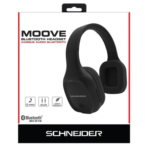 MOOVE WIRELESS HEADPHONES, BLACK-SCHNEIDER