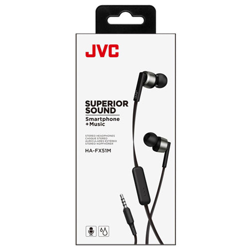 ECOUTEURS FILAIRE SUPERIOR SOUND HA-FC51MB, NOIR-JVC