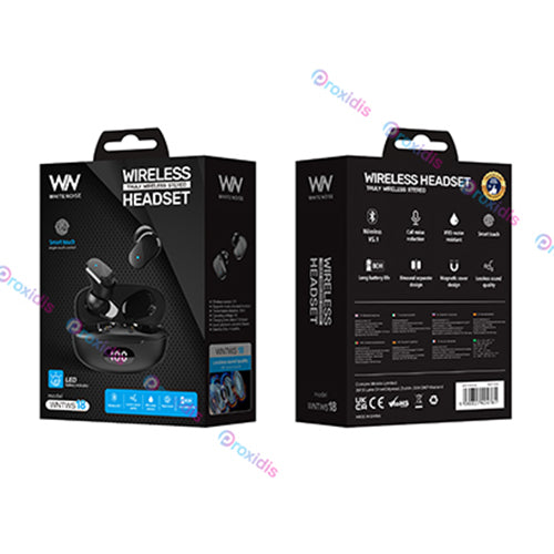 EARBUDS TWS18 WHITE NOISE