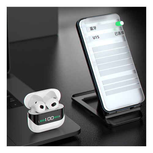 EARBUDS U15 TWS WITH WHITE CHARGE STATUS INDICATOR U15-DUDAO