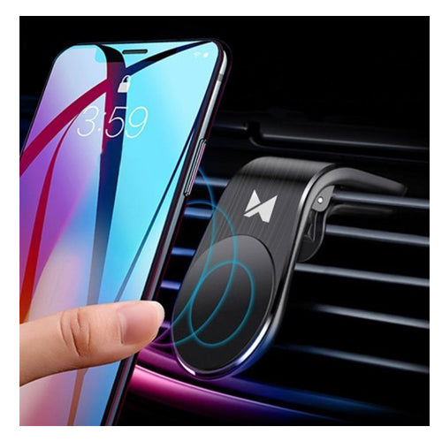 WCH-02 MAGNETIC PHONE HOLDER FOR VENTILATION GRILLE BLACK -WOZINSKY